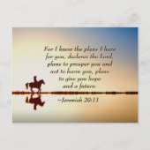 エレミヤ29:11わたしはあなたのために持っている計画を知っている ポストカード (正面)