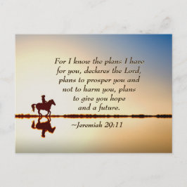 エレミヤ29:11わたしはあなたのために持っている計画を知っている ポストカード