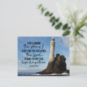 エレミヤ29:11わたしはあなたのために持っている計画を知っている ポストカード (スタンド正面)