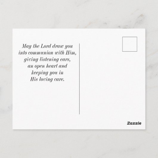 エレミヤ29:11わたしはあなたのために持っている計画を知っている ポストカード (裏面)