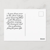 エレミヤ29:11わたしはあなたのために持っている計画を知っている ポストカード (裏面)