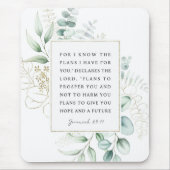 エレミヤ29:11わたしはあなたのために持っている計画を知っている マウスパッド (正面)