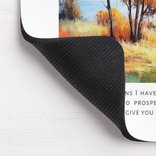 エレミヤ29:11わたしはあなたのために持っている計画を知っている マウスパッド (コーナー)