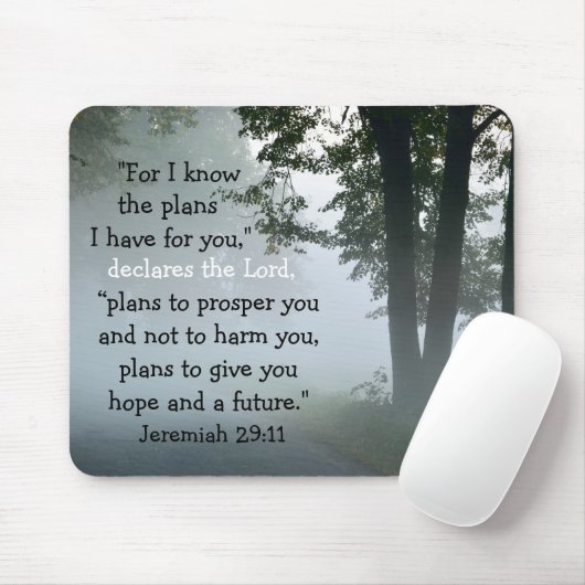 エレミヤ29:11わたしはあなたのために持っている計画を知っている マウスパッド (マウス)