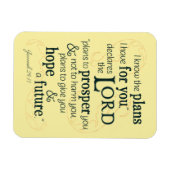 エレミヤ29:11わたしはあなたのために持っている計画を知っている… マグネット (横)