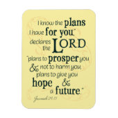 エレミヤ29:11わたしはあなたのために持っている計画を知っている… マグネット (縦)