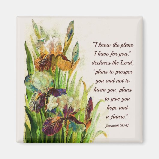 エレミヤ29:11わたしはあなたのために持っている計画を知っている マグネット (正面)