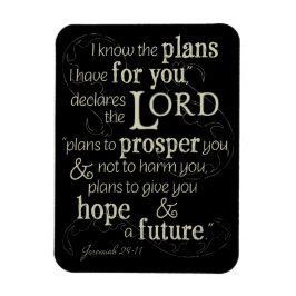エレミヤ29:11わたしはあなたのために持っている計画を知っている… マグネット