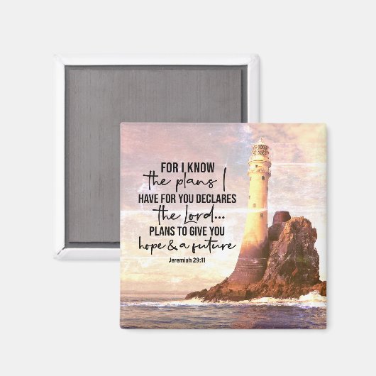 エレミヤ29:11わたしはあなたのために持っている計画を知っている マグネット (正面/裏面)