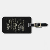 エレミヤ29:11わたしはあなたのために持っている計画を知っている… ラゲッジタグ (正面横)