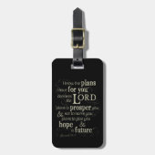 エレミヤ29:11わたしはあなたのために持っている計画を知っている… ラゲッジタグ (正面縦)