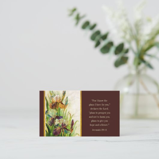 エレミヤ29:11わたしはあなたのために持っている計画を知っている 名刺 (スタンド正面)