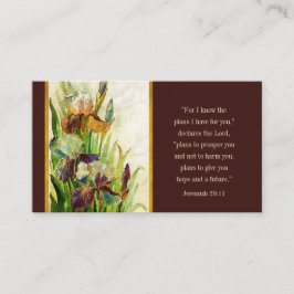 エレミヤ29:11わたしはあなたのために持っている計画を知っている 名刺