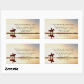 エレミヤ29:11わたしはあなたのために持っている計画を知っている 長方形シール (シート)