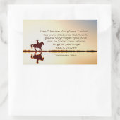 エレミヤ29:11わたしはあなたのために持っている計画を知っている 長方形シール (バッグ)