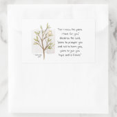 エレミヤ29:11わたしはあなたのために持っている計画を知っている 長方形シール (バッグ)