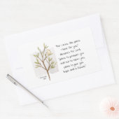 エレミヤ29:11わたしはあなたのために持っている計画を知っている 長方形シール (封筒)