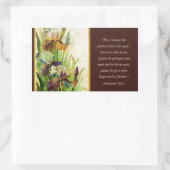 エレミヤ29:11わたしはあなたのために持っている計画を知っている 長方形シール (バッグ)