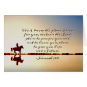 エレミヤ29:11わたしはカードを持っている計画を知っている (正面横)