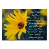 エレミヤ29:11わたしは私があなたのために持っている計画を知っているカード (正面横)