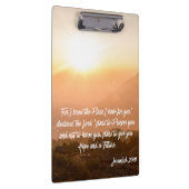 エレミヤ29:11わたしは計画の日の出を知っている クリップボード (右)