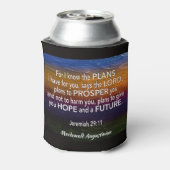 エレミヤ29:11わたしは計画を知っているパーソナライズされた 缶クーラー (缶裏面)