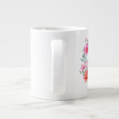 エレミヤ29:11わたしは計画を知っているピンクのフローラ ジャンボコーヒーマグカップ (裏面)