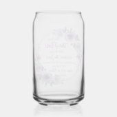 エレミヤ29:11わたしは計画を知っている紫のフローラ ガラス缶 (裏面)