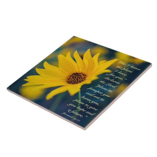 エレミヤ29:11わたしは計画を知っている タイル (側面)