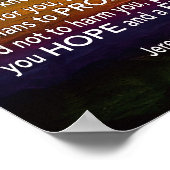 エレミヤ29:11わたしは計画クリスチャンを知っている ポスター (角)