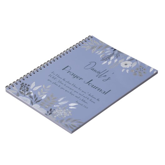 エレミヤ29:11わたしは計画ブルー祈りの言葉を知っている ノートブック (左側)