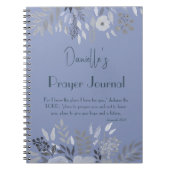 エレミヤ29:11わたしは計画ブルー祈りの言葉を知っている ノートブック (正面)