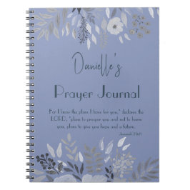 エレミヤ29:11わたしは計画ブルー祈りの言葉を知っている ノートブック