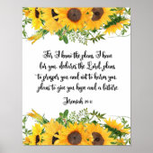 エレミヤ29:11わたしは、あなたがたの計画を知っている ポスター (正面)