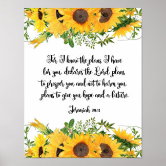 エレミヤ29:11わたしは、あなたがたの計画を知っている ポスター