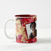 エレミヤ29:11クリスチャン写真テンプレート ツートーンマグカップ (左)