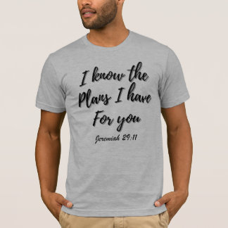 エレミヤ29:11クリスチャンTシャツ Tシャツ