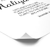 エレミヤ29:11ピンクのバラがパーソナライズされた フォトプリント            (角)