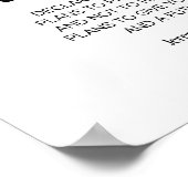 エレミヤ29:11ピンクのバラがパーソナライズされた ポスター (角)