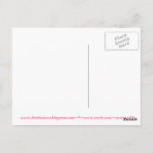 エレミヤ29:11ブルーデイジーポストカード ポストカード (裏面)