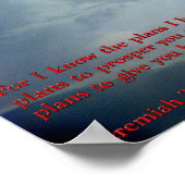 エレミヤ29:11レインボー ポスター (角)