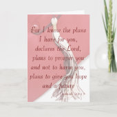 エレミヤ29:11卒業カード カード (正面)