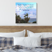 エレミヤ29:11感動的節 キャンバスプリント (インサイチュ (寝室))