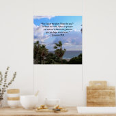 エレミヤ29:11感動的節 ポスター (キッチン)