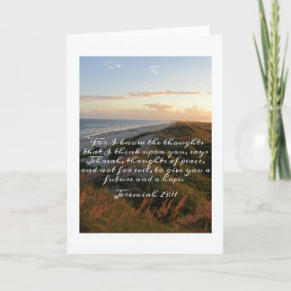 エレミヤ29:11折りたたみノテカード ノートカード