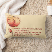 エレミヤ29:11枕 – 私は計画を知っている… ランバークッション (ブランケット)