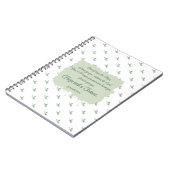 エレミヤ29:11水の色の離れ聖句とともに ノートブック (左側)