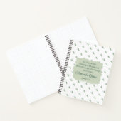 エレミヤ29:11水の色の離れ聖句とともに ノートブック (内部)