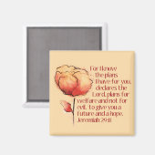 エレミヤ29:11磁石 – 私は計画を知っている… マグネット (正面/裏面)