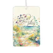 エレミヤ29:11神は計画を持っている カーエアーフレッシュナー (正面)